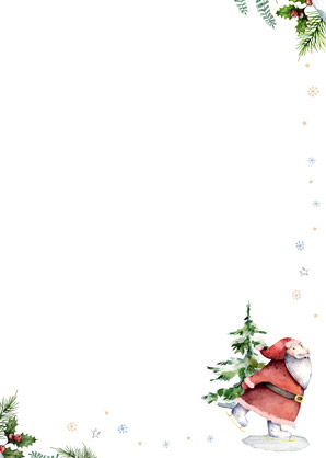 2023 Weihnachtsbriefpapier-2023 | Motiv: DIN A4  21 x 29,7 cm - Artikel Nummer 80144