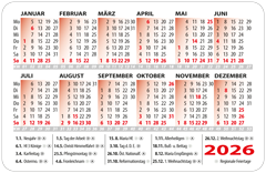 ausbrechbarer Kalender 2017