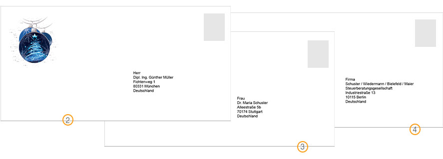 Vorschaubild Kuvert adressieren