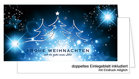 Silberkarten für Weihnachten
