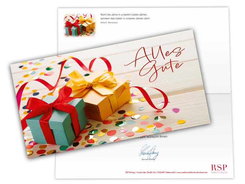 Glückwunschkarten-Motiv - Glückskäfer