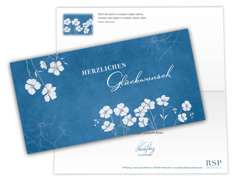 Glückwunschkarten-Motiv - Farbvarianten