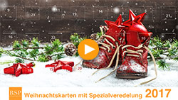 Weihnachtskarten Spezialveredelung - Video