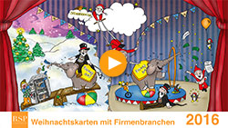 Weihnachtskarten Firmenbranchen - Video