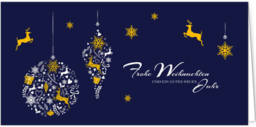 2025 für Firmen | Kategorie Blaue Impressionen | Motiv: Festliche Kreation - Artikel Nummer 1005-804