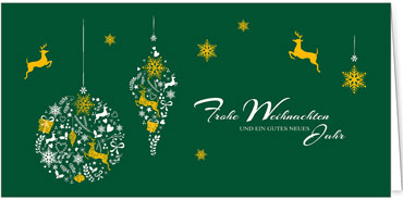2025 für Firmen | Kategorie Grüne Impressionen | Motiv: Festliche Kreation - Artikel Nummer 1005-806