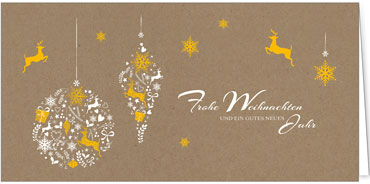 2025 für Firmen | Kategorie - Kraftpapier Optik - | Motiv: Festliche Kreation - Artikel Nummer 1005-808