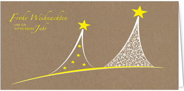 2025 für Firmen | Kategorie - Kraftpapier Optik - | Motiv: Moderne Bäumchen - Artikel Nummer 1006-808