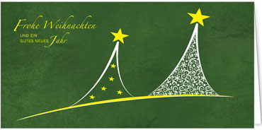 2025 für Firmen | Kategorie - Grüne Struktur Optik - | Motiv: Moderne Bäumchen - Artikel Nummer 1006-809