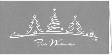 2025 für Firmen | Kategorie - Silber Struktur Optik - | Motiv: Tannenschwung - Artikel Nummer 1008-807