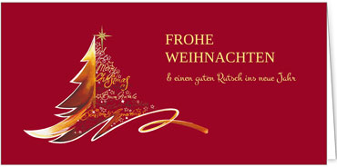 2025 für Firmen | Kategorie Rote Impressionen | Motiv: Kunstvoller Baum - Artikel Nummer 1010-805