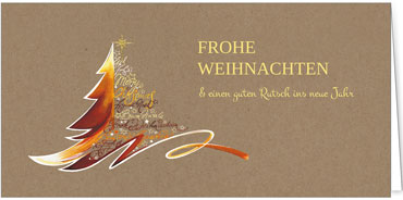 2025 für Firmen | Kategorie - Kraftpapier Optik - | Motiv: Kunstvoller Baum - Artikel Nummer 1010-808