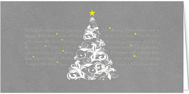 2025 für Firmen | Kategorie - Silber Struktur Optik - | Motiv: Verschnörkelte Wünsche - Artikel Nummer 1012-807