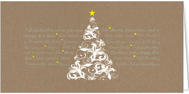 2025 für Firmen | Kategorie - Kraftpapier Optik - | Motiv: Verschnörkelte Wünsche - Artikel Nummer 1012-808