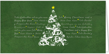 2025 für Firmen | Kategorie - Grüne Struktur Optik - | Motiv: Verschnörkelte Wünsche - Artikel Nummer 1012-809