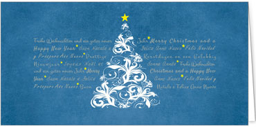 2025 für Firmen | Kategorie - Blaue Struktur Optik - | Motiv: Verschnörkelte Wünsche - Artikel Nummer 1012-810