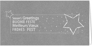 2025 für Firmen | Kategorie - Silber Struktur Optik - | Motiv: Sternenwünsche - Artikel Nummer 1013-807