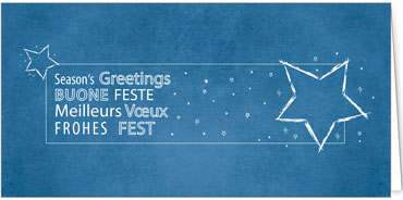 2025 für Firmen | Kategorie - Blaue Struktur Optik - | Motiv: Sternenwünsche - Artikel Nummer 1013-810