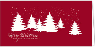 2025 für Firmen | Kategorie Rote Impressionen | Motiv: White Trees - Artikel Nummer 1016-805