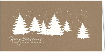 2025 für Firmen | Kategorie - Kraftpapier Optik - | Motiv: White Trees - Artikel Nummer 1016-808