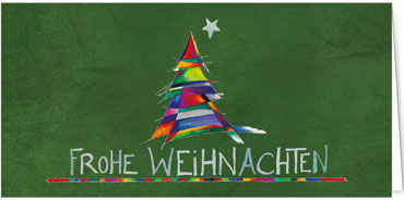 2025 für Firmen | Kategorie - Grüne Struktur Optik - | Motiv: Bunter Baum - Artikel Nummer 1017-809