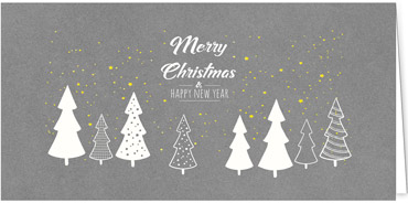 2025 für Firmen | Kategorie - Silber Struktur Optik - | Motiv: Waldzauber - Artikel Nummer 1028-807