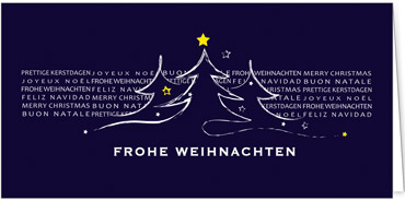 2025 für Firmen | Kategorie Blaue Impressionen | Motiv: Abstract Trees - Artikel Nummer 1030-804