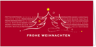 2025 für Firmen | Kategorie Rote Impressionen | Motiv: Abstract Trees - Artikel Nummer 1030-805