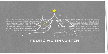 2025 für Firmen | Kategorie - Silber Struktur Optik - | Motiv: Abstract Trees - Artikel Nummer 1030-807