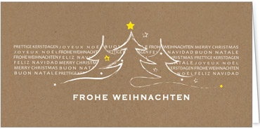 2025 für Firmen | Kategorie - Kraftpapier Optik - | Motiv: Abstract Trees - Artikel Nummer 1030-808