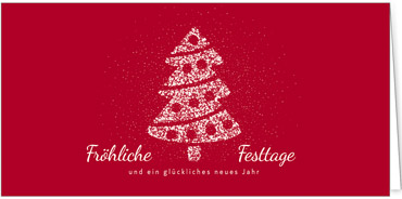 2025 für Firmen | Kategorie Rote Impressionen | Motiv: Baum aus Schnee - Artikel Nummer 1031-805