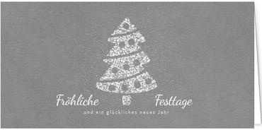 2025 für Firmen | Kategorie - Silber Struktur Optik - | Motiv: Baum aus Schnee - Artikel Nummer 1031-807