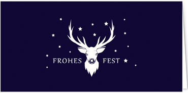 2025 für Firmen | Kategorie Blaue Impressionen | Motiv: Rentierfunkeln - Artikel Nummer 1032-804