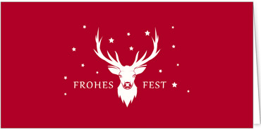 2025 für Firmen | Kategorie Rote Impressionen | Motiv: Rentierfunkeln - Artikel Nummer 1032-805