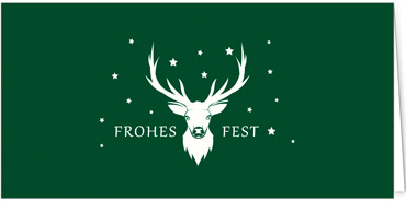 2025 für Firmen | Kategorie Grüne Impressionen | Motiv: Rentierfunkeln - Artikel Nummer 1032-806