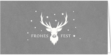 2025 für Firmen | Kategorie - Silber Struktur Optik - | Motiv: Rentierfunkeln - Artikel Nummer 1032-807