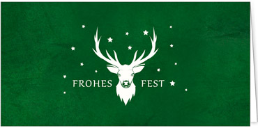 2025 für Firmen | Kategorie - Grüne Struktur Optik - | Motiv: Rentierfunkeln - Artikel Nummer 1032-809