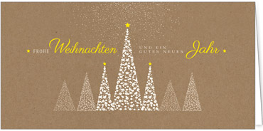 2025 für Firmen | Kategorie - Kraftpapier Optik - | Motiv: Funkelwald - Artikel Nummer 1034-808