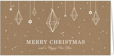 2025 für Firmen | Kategorie - Kraftpapier Optik - | Motiv: Kristall-Schmuck - Artikel Nummer 1041-808