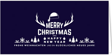 2025 für Firmen | Kategorie Blaue Impressionen | Motiv: Modern Wishes - Artikel Nummer 1042-804