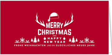 2025 für Firmen | Kategorie Rote Impressionen | Motiv: Modern Wishes - Artikel Nummer 1042-805