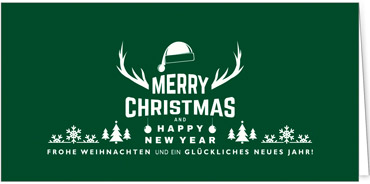 2025 für Firmen | Kategorie Grüne Impressionen | Motiv: Modern Wishes - Artikel Nummer 1042-806