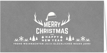 2025 für Firmen | Kategorie - Silber Struktur Optik - | Motiv: Modern Wishes - Artikel Nummer 1042-807