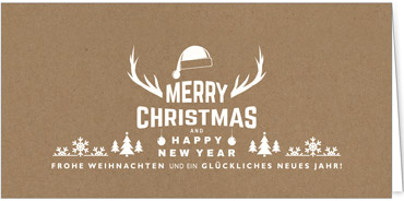 2025 für Firmen | Kategorie - Kraftpapier Optik - | Motiv: Modern Wishes - Artikel Nummer 1042-808