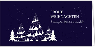 2025 für Firmen | Kategorie Blaue Impressionen | Motiv: Kristallbäume - Artikel Nummer 1043-804