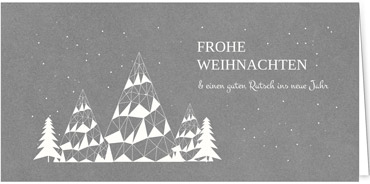 2025 für Firmen | Kategorie - Silber Struktur Optik - | Motiv: Kristallbäume - Artikel Nummer 1043-807