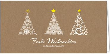 2025 für Firmen | Kategorie - Kraftpapier Optik - | Motiv: Kreative Bäume - Artikel Nummer 1046-808