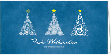 2025 für Firmen | Kategorie - Blaue Struktur Optik - | Motiv: Kreative Bäume - Artikel Nummer 1046-810