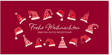 2025 für Firmen | Kategorie Rote Impressionen | Motiv: Mützentanz - Artikel Nummer 1048-805