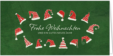 2025 für Firmen | Kategorie - Grüne Struktur Optik - | Motiv: Mützentanz - Artikel Nummer 1048-809